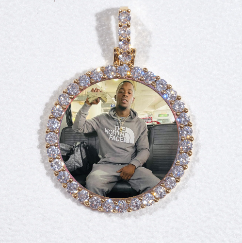3D CIRCLE CUSTOM PICTURE PENDANT SMALL SIZE