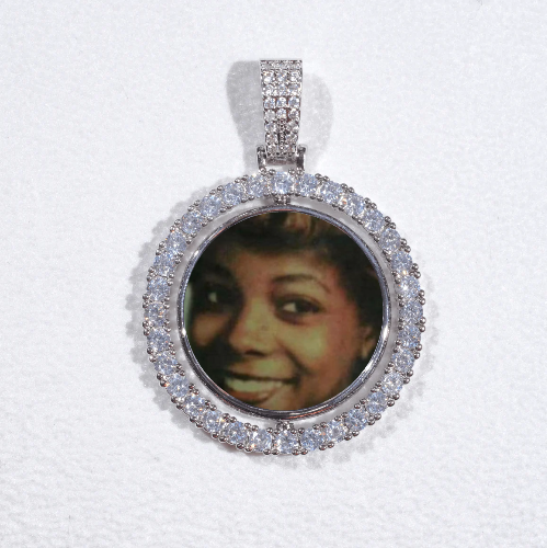 3D Spinning 2-Faced Custom Picture Pendant