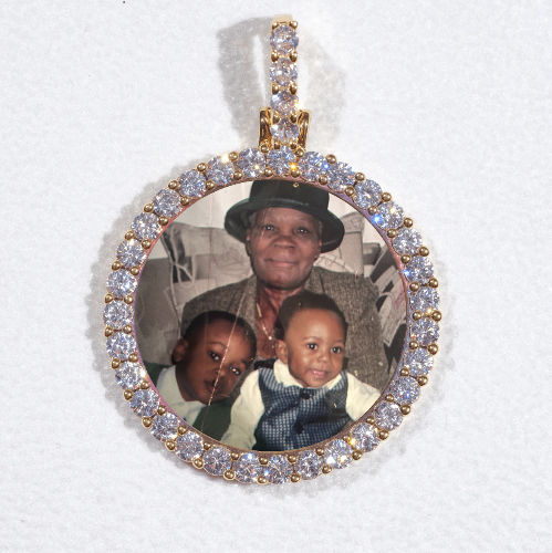 3D CIRCLE CUSTOM PICTURE PENDANT SMALL SIZE