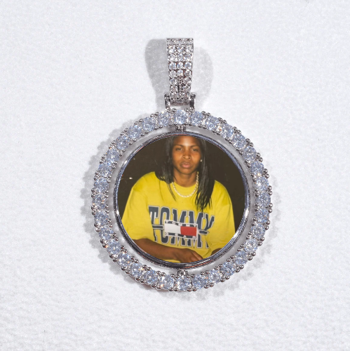 3D Spinning 2-Faced Custom Picture Pendant