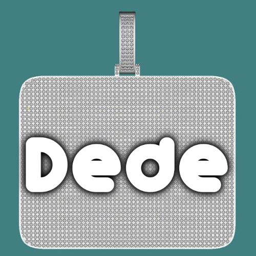 CUSTOM LETTER NECKLACE 3D BIG SQUARE