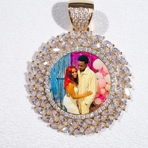 Large 3D Wheat Ear Custom Picture Pendant