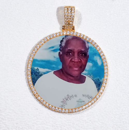 MEDIUM 3D CIRCLE CUSTOM PICTURE PENDANT