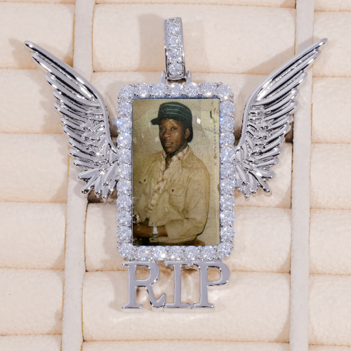 RIP WING 3D CUSTOM PICTURE PENDANT