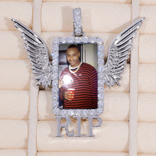 RIP WING 3D CUSTOM PICTURE PENDANT