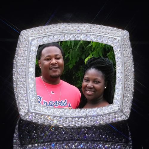 3D CUSTOM PICTURE ICED RING