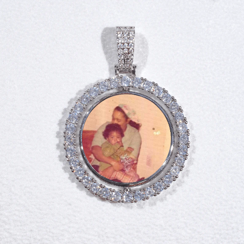 3D Spinning 2-Faced Custom Picture Pendant