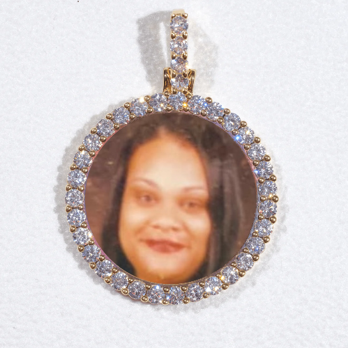3D CIRCLE CUSTOM PICTURE PENDANT SMALL SIZE