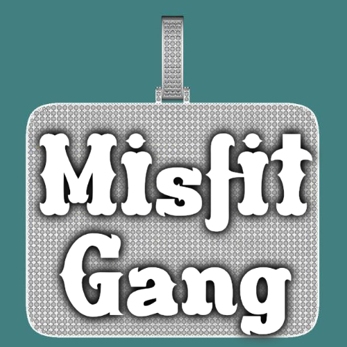 CUSTOM LETTER NECKLACE 3D BIG SQUARE