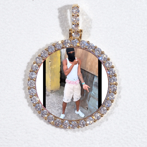 3D CIRCLE CUSTOM PICTURE PENDANT SMALL SIZE