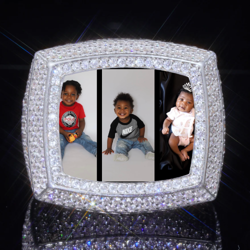 3D CUSTOM PICTURE ICED RING