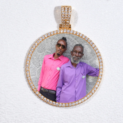 MEDIUM 3D CIRCLE CUSTOM PICTURE PENDANT