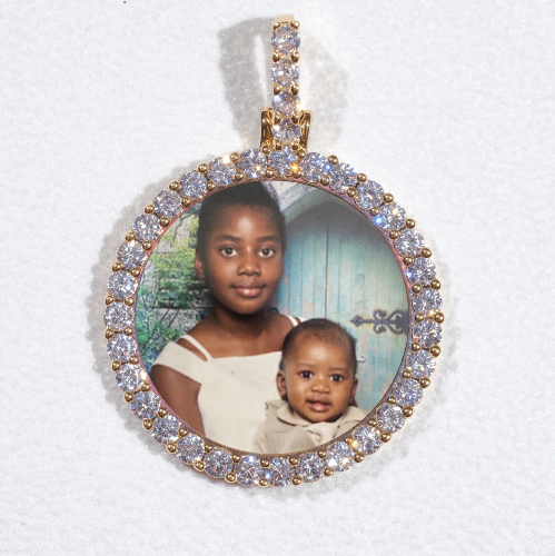 3D CIRCLE CUSTOM PICTURE PENDANT SMALL SIZE