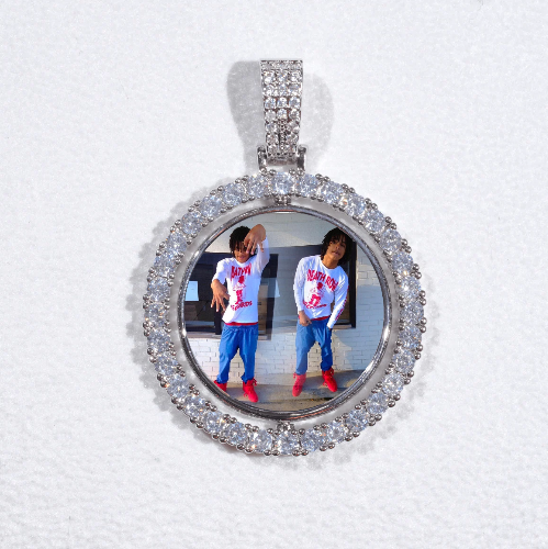 3D Spinning 2-Faced Custom Picture Pendant