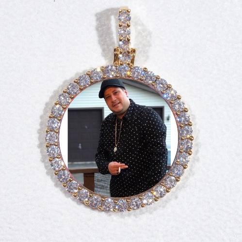 3D CIRCLE CUSTOM PICTURE PENDANT SMALL SIZE