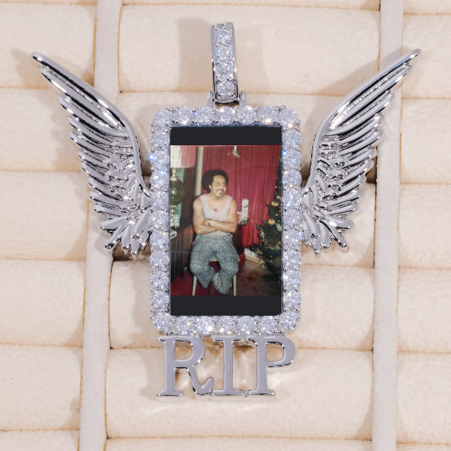 RIP WING 3D CUSTOM PICTURE PENDANT