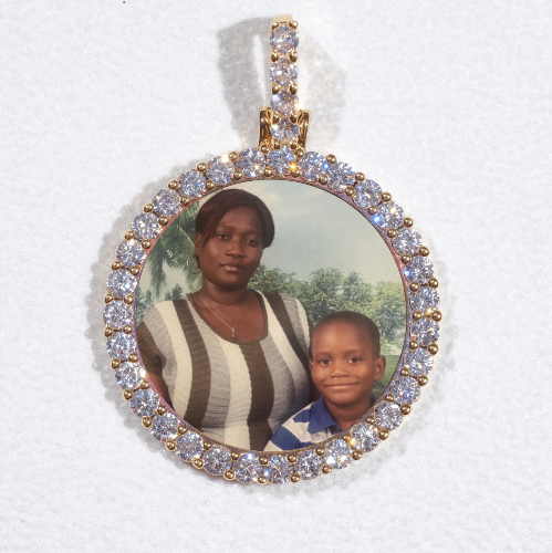 3D CIRCLE CUSTOM PICTURE PENDANT SMALL SIZE