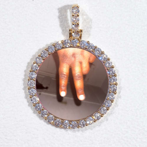 3D CIRCLE CUSTOM PICTURE PENDANT SMALL SIZE