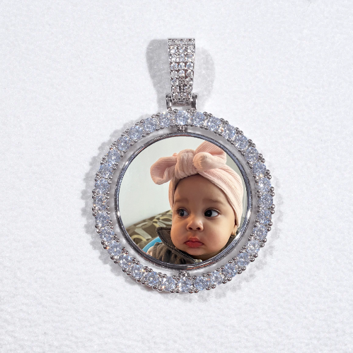 3D Spinning 2-Faced Custom Picture Pendant