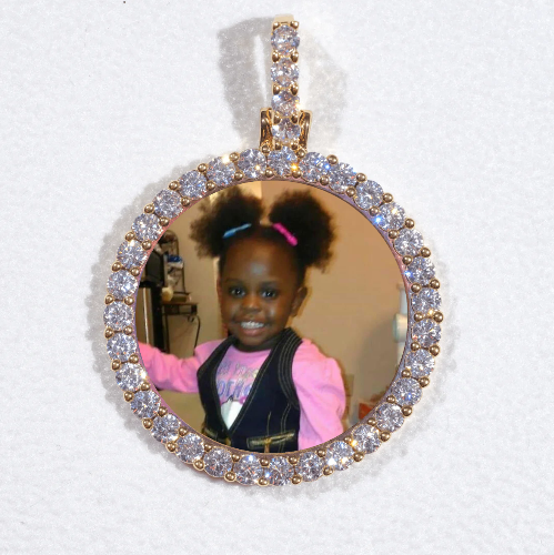 3D CIRCLE CUSTOM PICTURE PENDANT SMALL SIZE