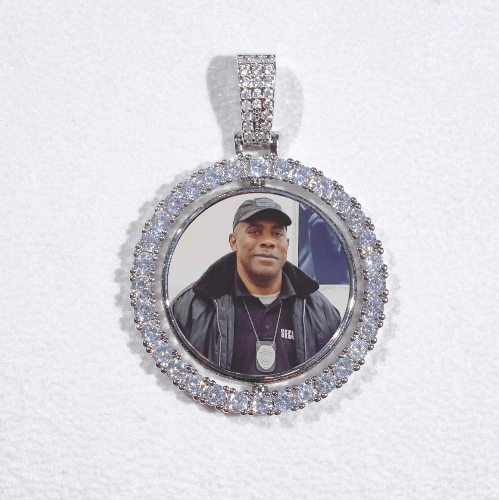 3D Spinning 2-Faced Custom Picture Pendant