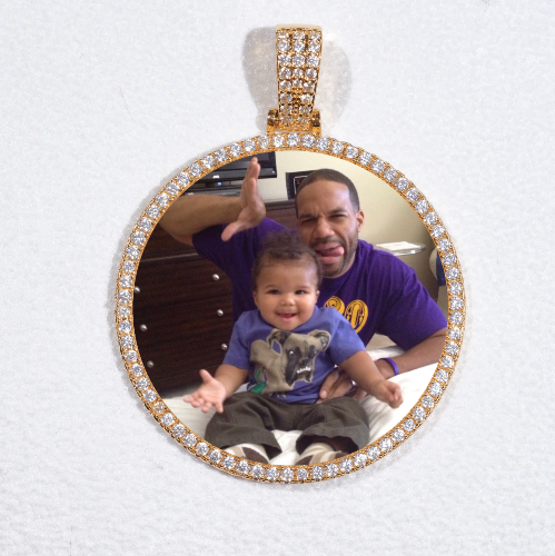 MEDIUM 3D CIRCLE CUSTOM PICTURE PENDANT