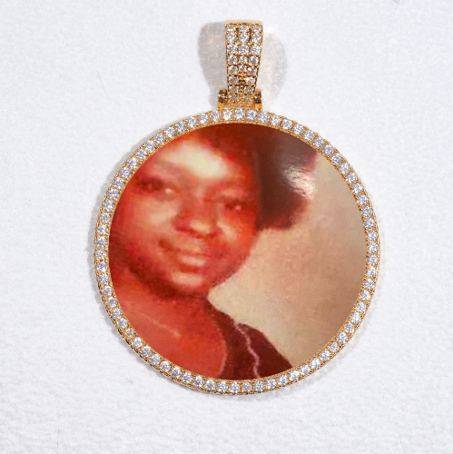 MEDIUM 3D CIRCLE CUSTOM PICTURE PENDANT