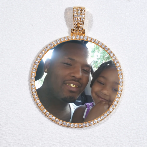 MEDIUM 3D CIRCLE CUSTOM PICTURE PENDANT