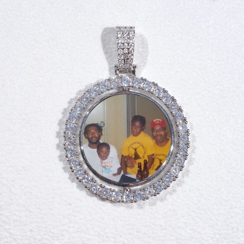 3D Spinning 2-Faced Custom Picture Pendant