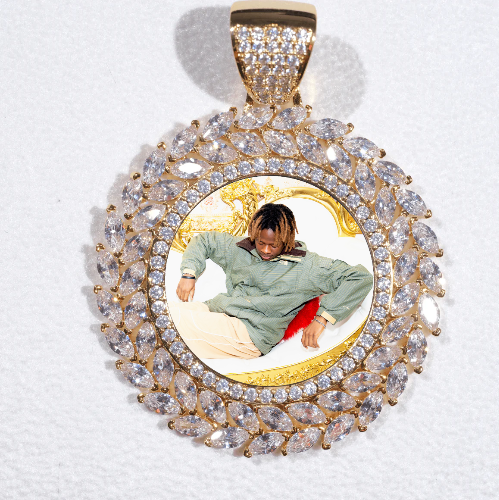 Large 3D Wheat Ear Custom Picture Pendant