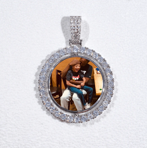 3D Spinning 2-Faced Custom Picture Pendant