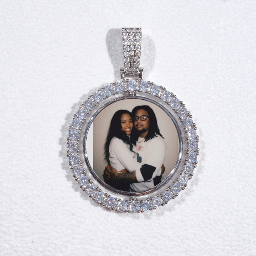 3D Spinning 2-Faced Custom Picture Pendant