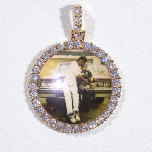 3D CIRCLE CUSTOM PICTURE PENDANT SMALL SIZE