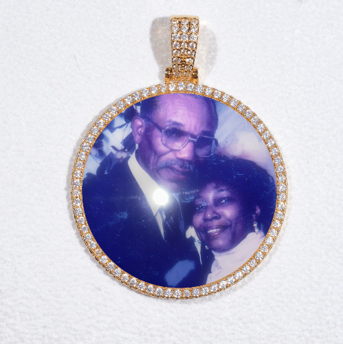 MEDIUM 3D CIRCLE CUSTOM PICTURE PENDANT