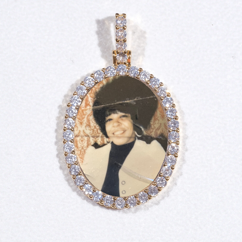 3D Oval Custom Picture Pendant