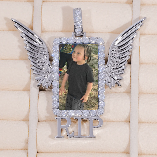 RIP WING 3D CUSTOM PICTURE PENDANT