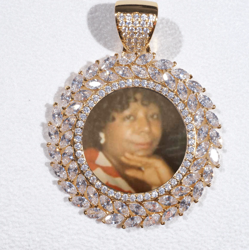 Large 3D Wheat Ear Custom Picture Pendant