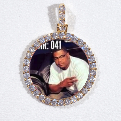 3D CIRCLE CUSTOM PICTURE PENDANT SMALL SIZE