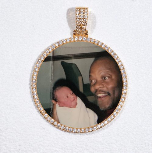 MEDIUM 3D CIRCLE CUSTOM PICTURE PENDANT