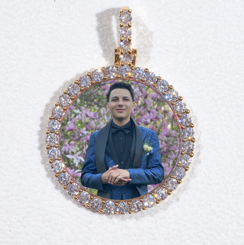 3D CIRCLE CUSTOM PICTURE PENDANT SMALL SIZE