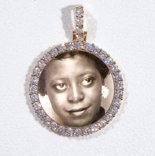 3D CIRCLE CUSTOM PICTURE PENDANT SMALL SIZE