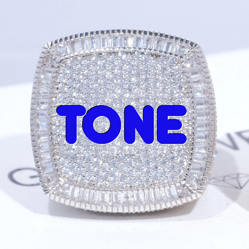 CUSTOM LETTER 3D ICED RING