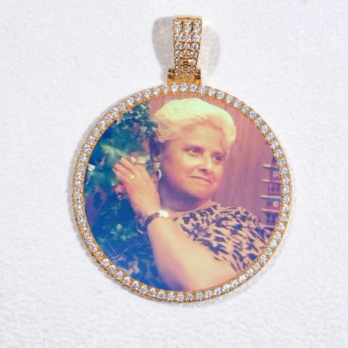MEDIUM 3D CIRCLE CUSTOM PICTURE PENDANT