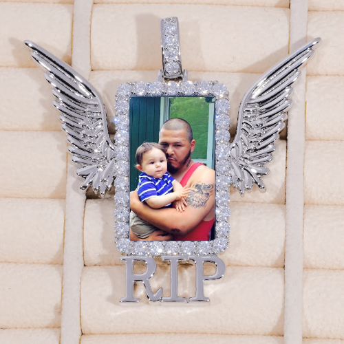 RIP WING 3D CUSTOM PICTURE PENDANT