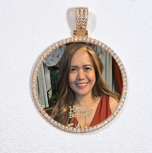 MEDIUM 3D CIRCLE CUSTOM PICTURE PENDANT