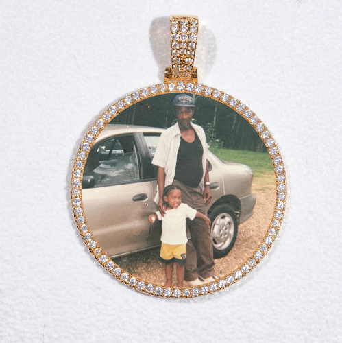 MEDIUM 3D CIRCLE CUSTOM PICTURE PENDANT