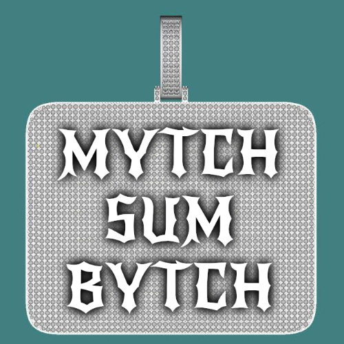 CUSTOM LETTER NECKLACE 3D BIG SQUARE