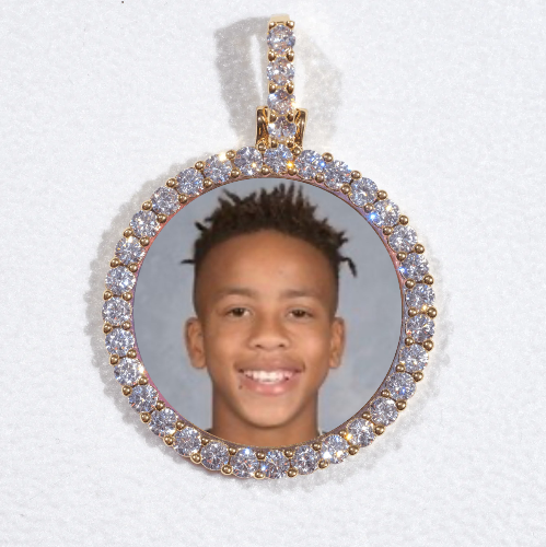 3D CIRCLE CUSTOM PICTURE PENDANT SMALL SIZE
