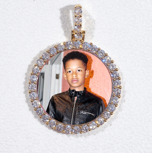 3D CIRCLE CUSTOM PICTURE PENDANT SMALL SIZE