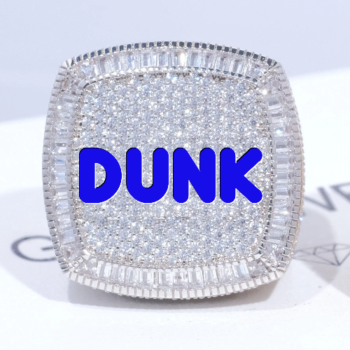 CUSTOM LETTER 3D ICED RING